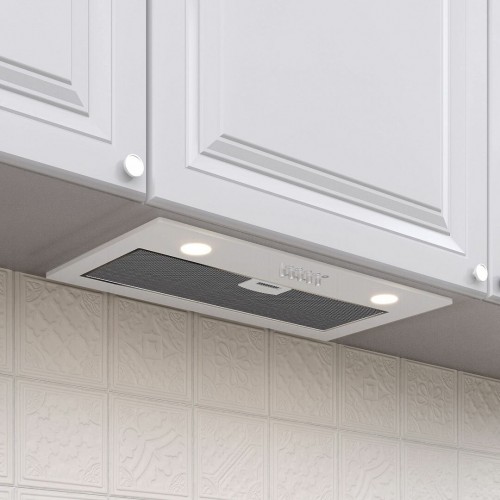 Встраиваемая вытяжка Krona KATE 600 GLASS WHITE PB (белый) 3