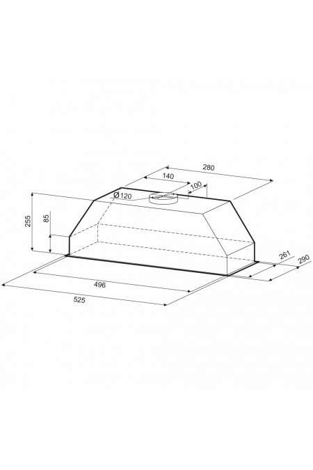 Встраиваемая вытяжка Krona RUNA 600 PB (серебристый) 5