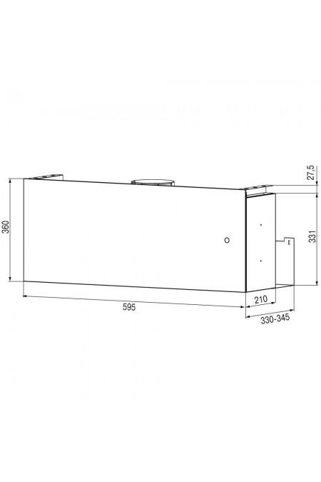 Встраиваемая вытяжка Krona SOPHIE 600 BLACK S (черный) 1