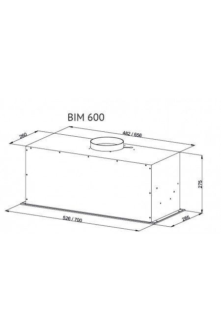 Встраиваемая вытяжка Kuppersberg BIM 600 Black (черный) 3
