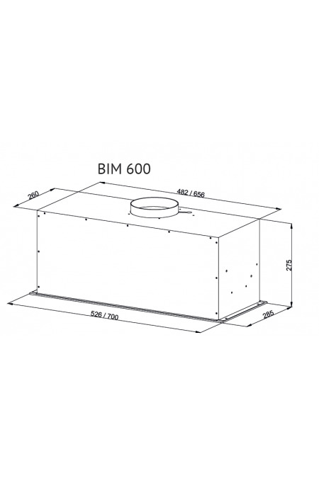 Встраиваемая вытяжка Kuppersberg BIM 600 White (белый) 2