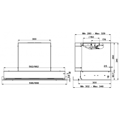 Встраиваемая вытяжка Kuppersberg FRANCESCA 60 (нержавеющая сталь) 6