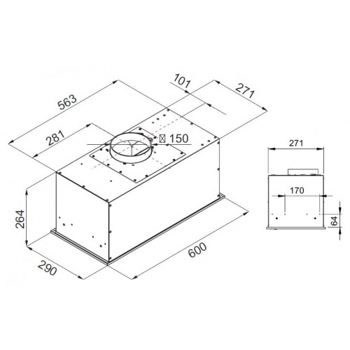 Встраиваемая вытяжка Kuppersberg IBOX 60 X (нержавеющая сталь) 3
