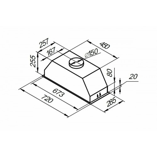 Встраиваемая вытяжка Kuppersberg INBOX 73 B (черный) 8