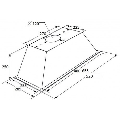 Встраиваемая вытяжка Kuppersberg INLINEA 60 X (серебристый) 3