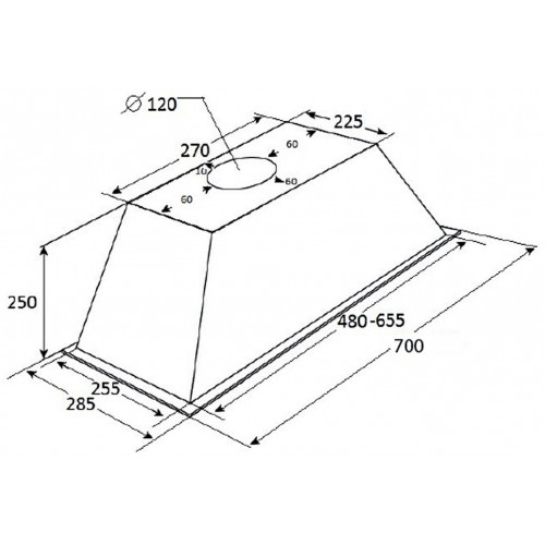 Встраиваемая вытяжка Kuppersberg INLINEA 70 WX (белый /нержавеющая сталь) 3