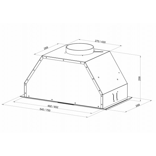 Встраиваемая вытяжка Kuppersberg INTRO 60 BLACK (черный) 9