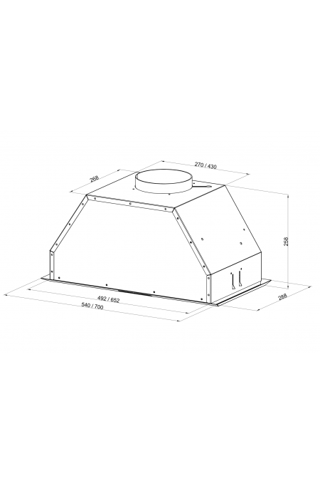Встраиваемая вытяжка Kuppersberg INTRO 60 WHITE (белый) 3