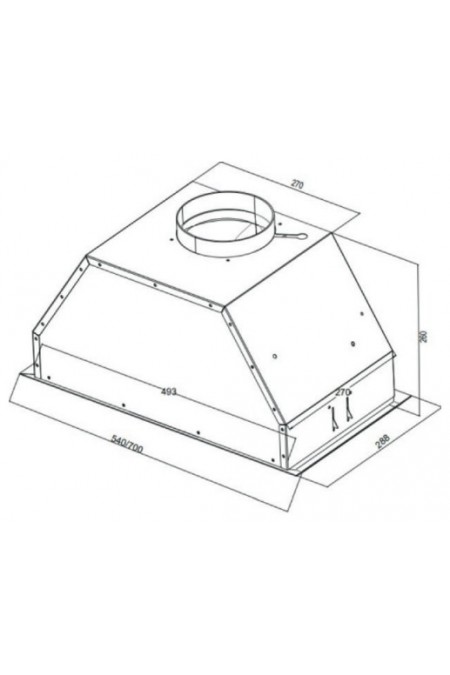 Встраиваемая вытяжка Kuppersberg INTRO 70 WHITE (белый) 2