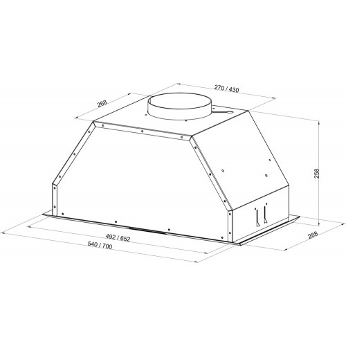 Встраиваемая вытяжка Kuppersberg INTRO 70 WHITE (белый) 6