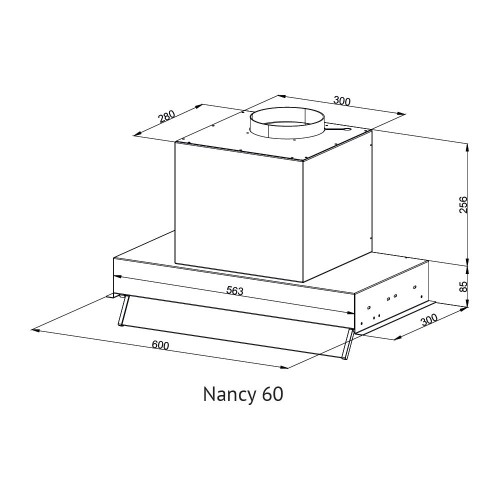 Встраиваемая вытяжка Kuppersberg NANCY 60 (черный) 6