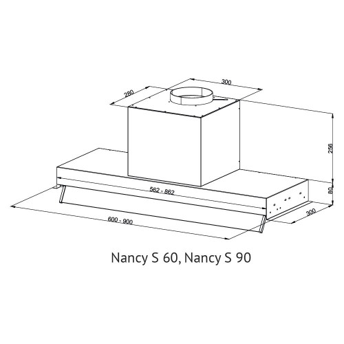 Встраиваемая вытяжка Kuppersberg NANCY S 60 (черный) 7