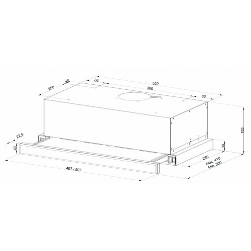 Встраиваемая вытяжка Kuppersberg SLIMLUX 60 B (черный) 9