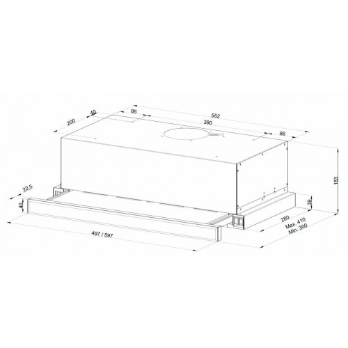 Встраиваемая вытяжка Kuppersberg SLIMLUX 60 W (белый) 7