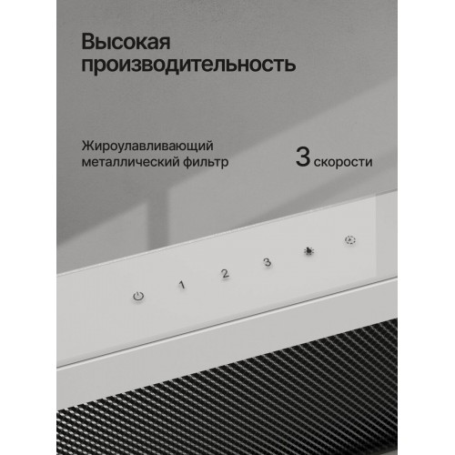 Встраиваемая вытяжка Kuppersberg SLIMTOUCH 60 W (белый) 1