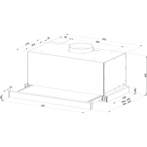 Встраиваемая вытяжка Kuppersberg SLIMTURBO 60 C (бежевый) 5