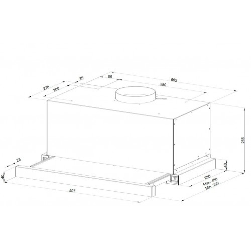 Встраиваемая вытяжка Kuppersberg SLIMTURBO 60 C (бежевый) 7