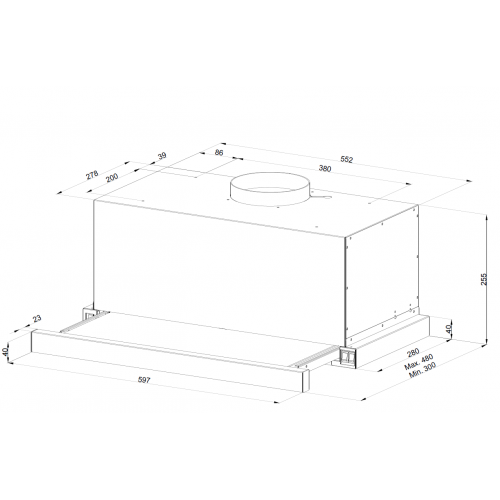 Встраиваемая вытяжка Kuppersberg SLIMTURBO 60 GB (черный) 9