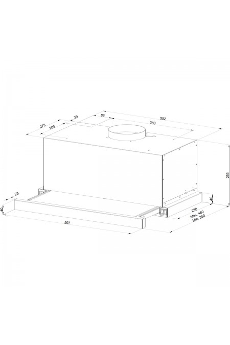 Встраиваемая вытяжка Kuppersberg SLIMTURBO 60 GW (белый) 3