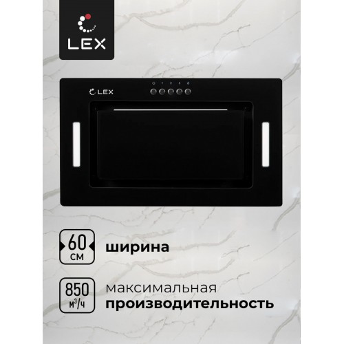 Встраиваемая вытяжка LEX GS BLOC G 600 (черный) 2