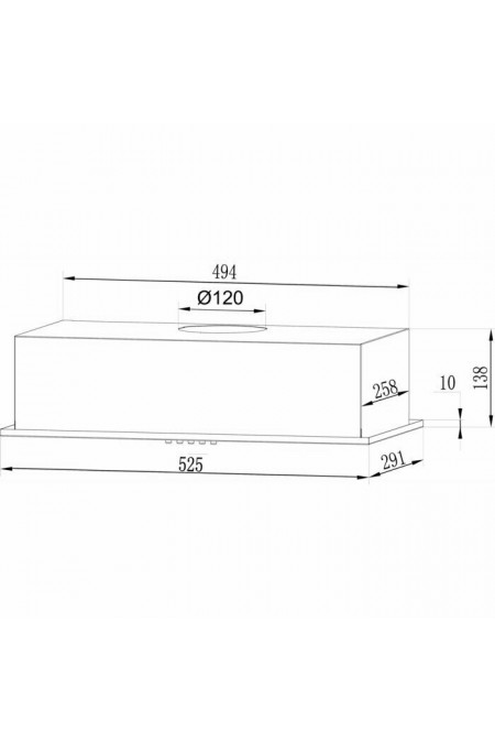 Встраиваемая вытяжка LEX GS BLOC LIGHT 600 (черный) 2