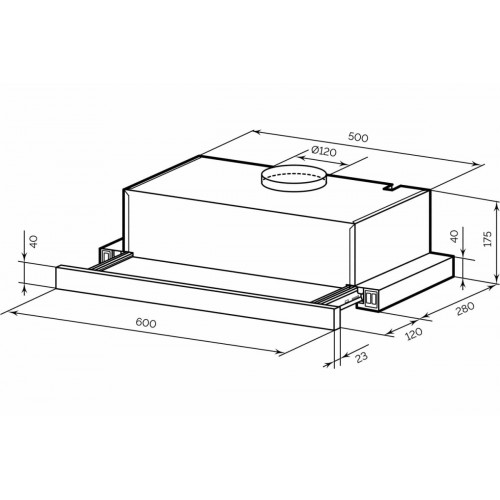 Встраиваемая вытяжка LEX Honver G 2M 600 (белый) 7
