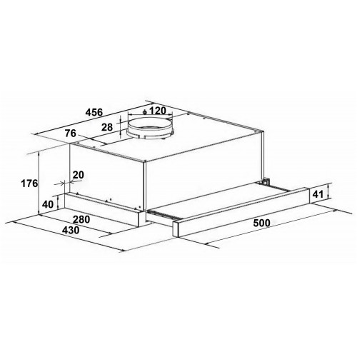 Встраиваемая вытяжка LEX Hubble 500 (черный) 1