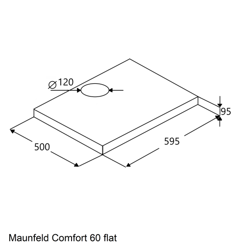 Встраиваемая вытяжка Maunfeld Comfort 60 Flat (черный) 4