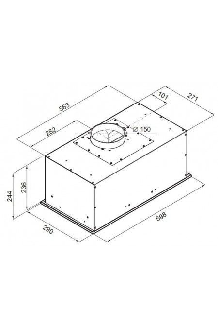 Встраиваемая вытяжка MAUNFELD Crosby Power 50 (белый) 1