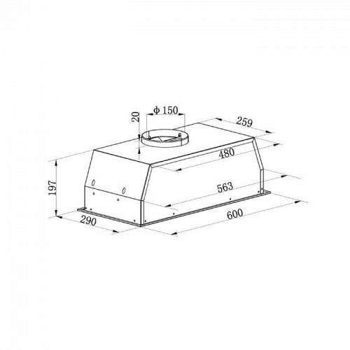 Встраиваемая вытяжка MAUNFELD THAMES 603PM (нержавеющая сталь) 8