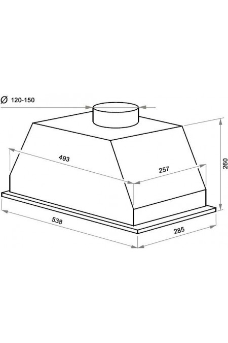 Встраиваемая вытяжка MAUNFELD Urania 53 (нержавеющая сталь) 5