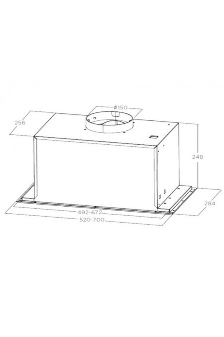 Встраиваемая вытяжка Midea MH60I370B (черный) 3