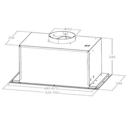 Встраиваемая вытяжка Midea MH60I370B (черный) 3