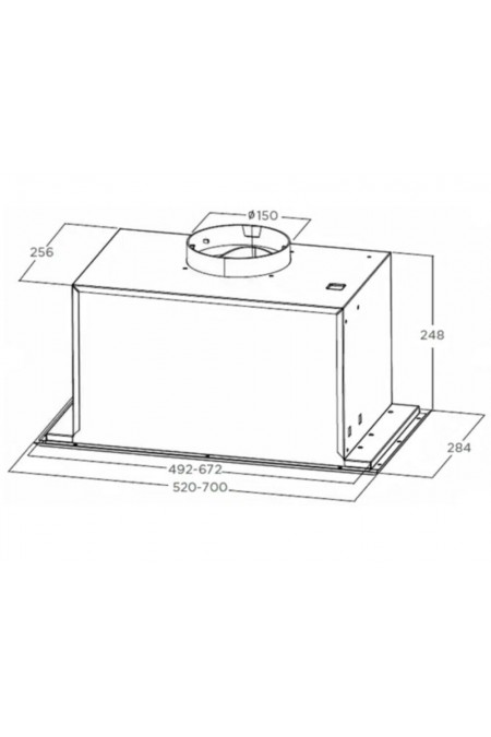 Встраиваемая вытяжка Midea MH60I770B (черный) 1
