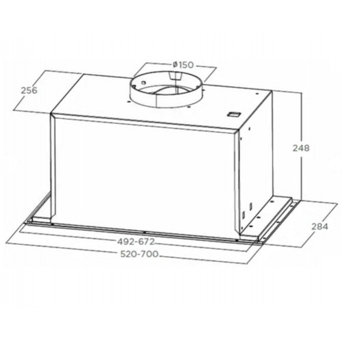 Встраиваемая вытяжка Midea MH60I770B (черный) 2