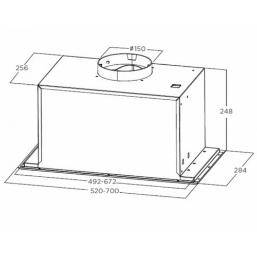 Встраиваемая вытяжка Midea MH60I770W (белый) 