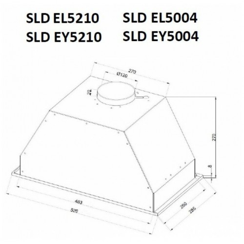 Встраиваемая вытяжка Schaub Lorenz SLD EL5210 (белое стекло) 3