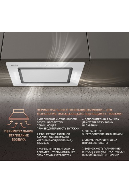 Встраиваемая вытяжка Weissgauff Aura 1200 Remote WH (белый) 2