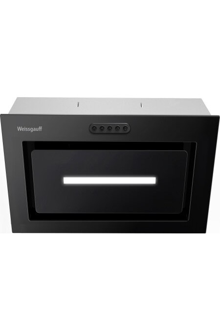 Встраиваемая вытяжка Weissgauff Aura 456 PB Black Glass (черный) 