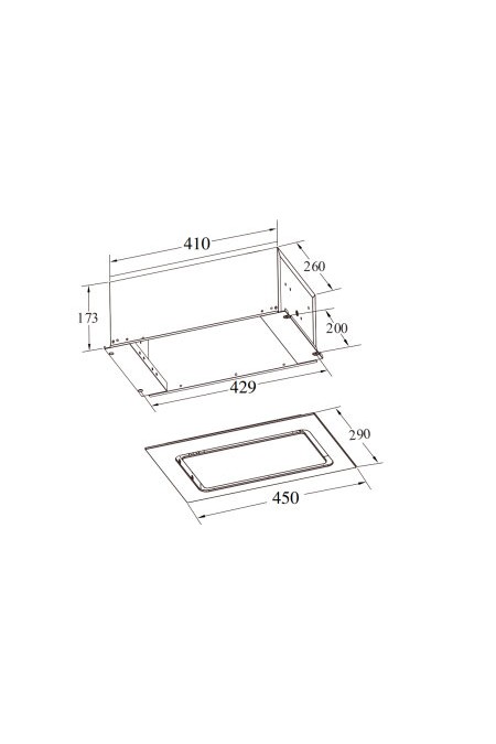 Встраиваемая вытяжка Weissgauff Aura 456 PB Black Glass (черный) 1