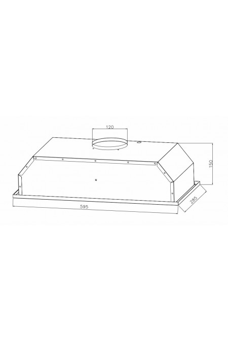 Встраиваемая вытяжка Weissgauff Box 600 Black Edition (черный) 7