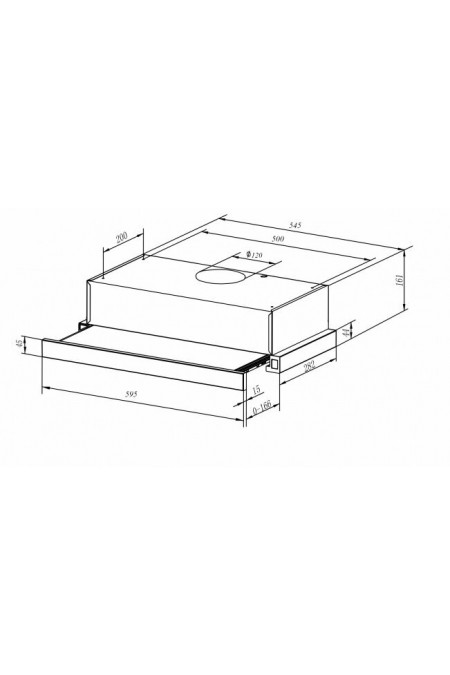 Встраиваемая вытяжка Weissgauff TEL 06 1M IX (нержавеющая сталь) 4