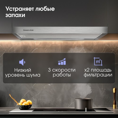 Встраиваемая вытяжка Zigmund Shtain K 002.61 S (нержавеющая сталь) 1
