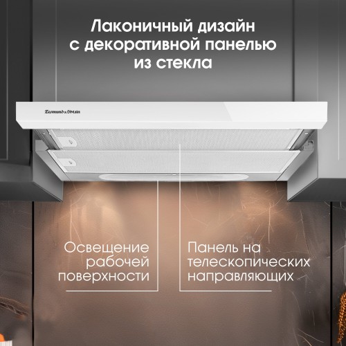 Встраиваемая вытяжка Zigmund Shtain K 002.61 W (белый) 2