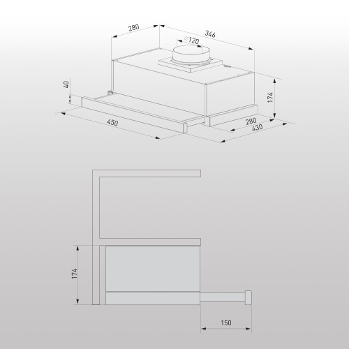 Встраиваемая вытяжка Zigmund Shtain K 005.41 W (белый) 6
