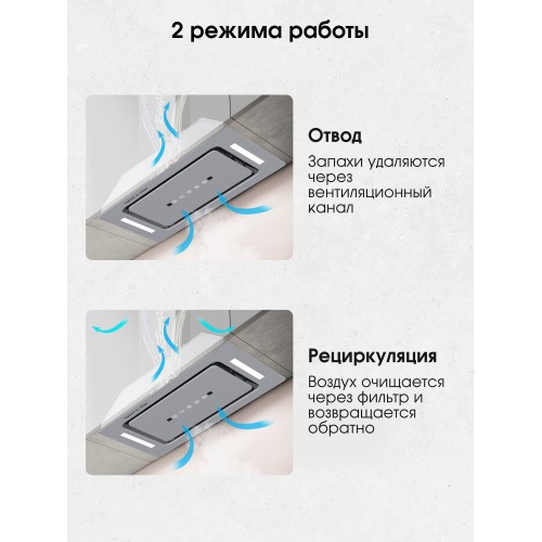 Встраиваемая вытяжка Zigmund Shtain K 014.5 S (нержавеющая сталь) 3