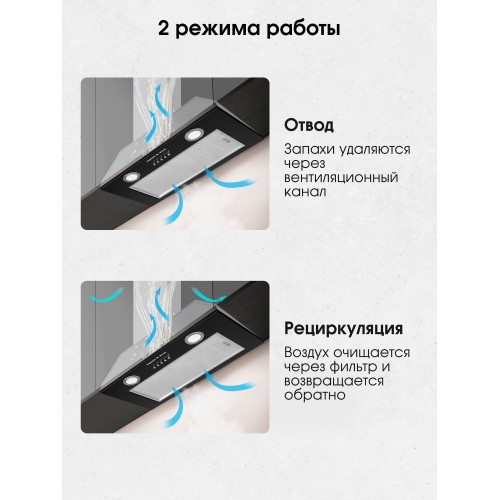 Встраиваемая вытяжка Zigmund Shtain K 016.5 B (черный) 4