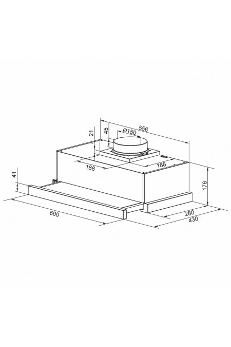 Встраиваемая вытяжка Zigmund Shtain K 017.6 S (нержавеющая сталь) 1