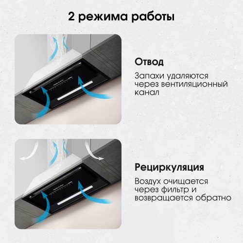 Встраиваемая вытяжка Zigmund Shtain K 019.5 B (черный) 5