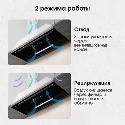Встраиваемая вытяжка Zigmund Shtain K 019.7 B (черный) 5